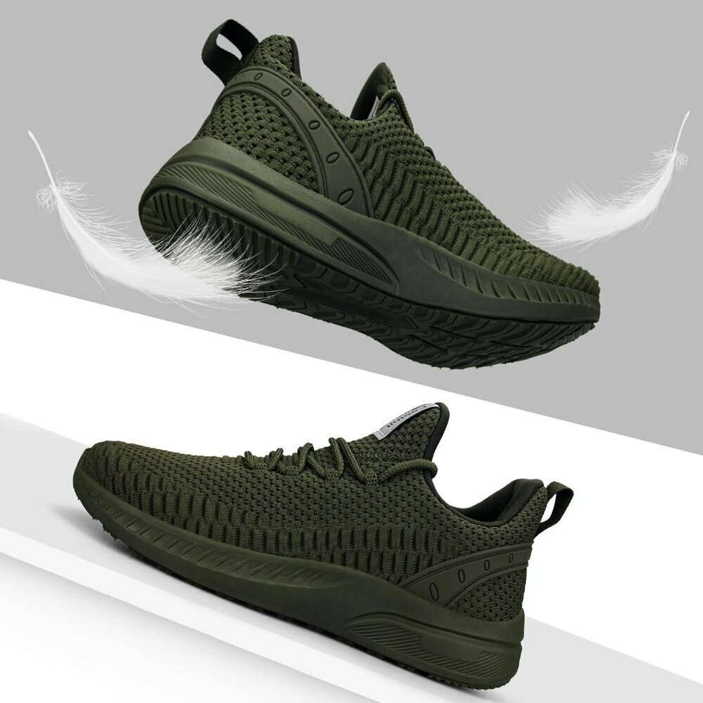 Women's Tennis Running Shoes - Lightweight Walking Sneakers for Travel, Gym - Picture 4 of 6